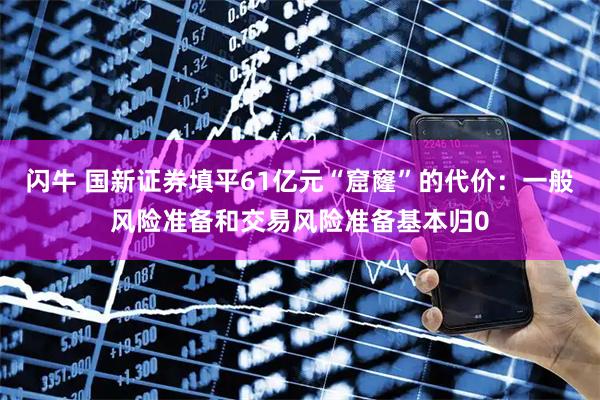闪牛 国新证券填平61亿元“窟窿”的代价：一般风险准备和交易风险准备基本归0