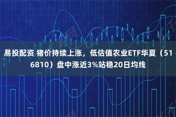 易投配资 猪价持续上涨，低估值农业ETF华夏（516810）盘中涨近3%站稳20日均线